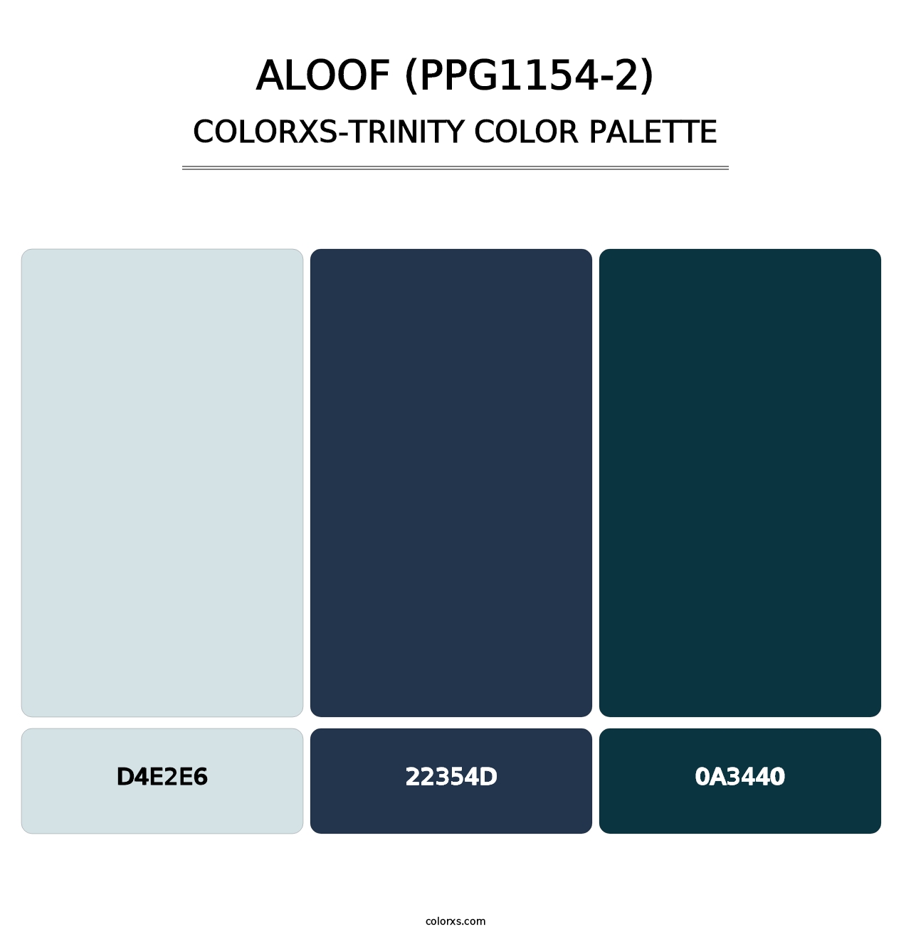 Aloof (PPG1154-2) - Colorxs Trinity Palette