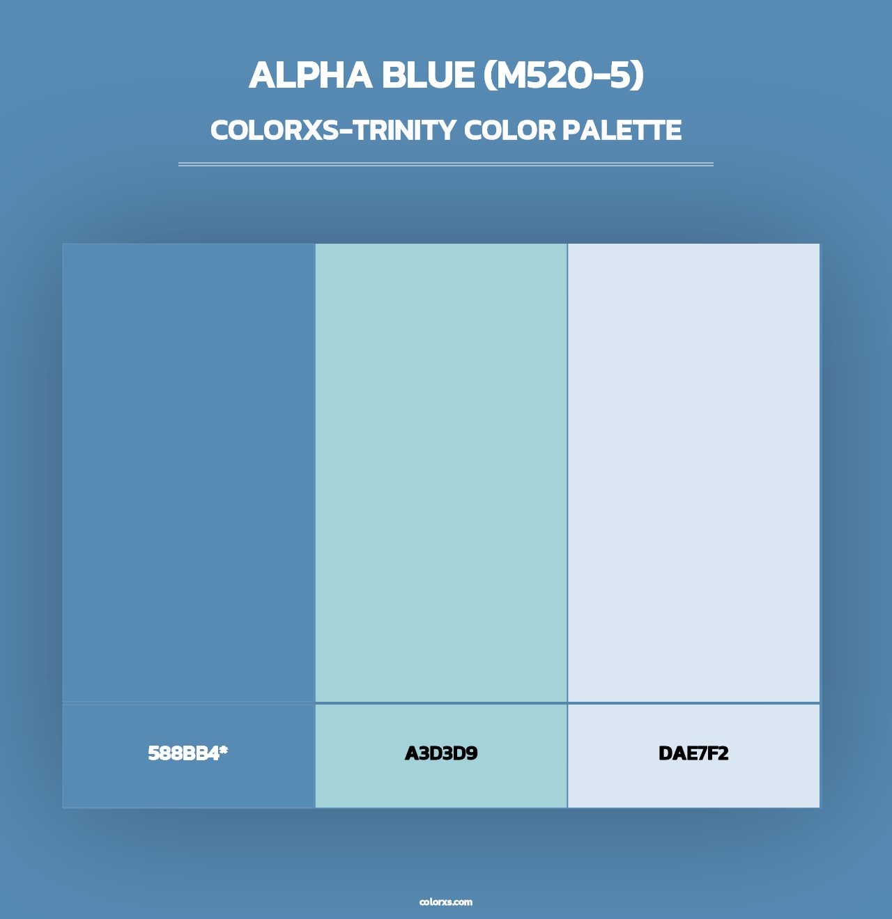 Alpha Blue (M520-5) - Colorxs Trinity Palette