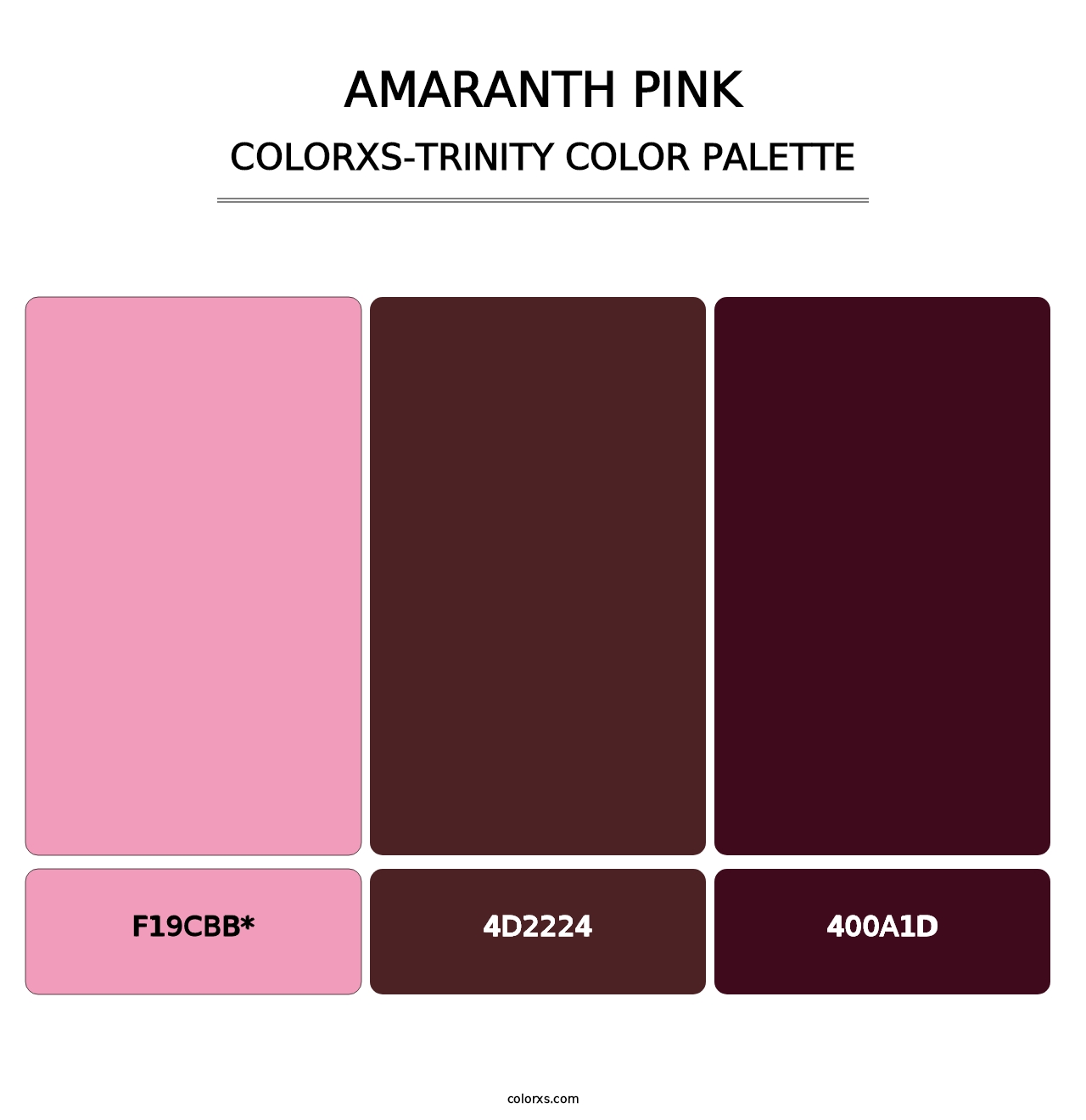 Amaranth Pink - Colorxs Trinity Palette