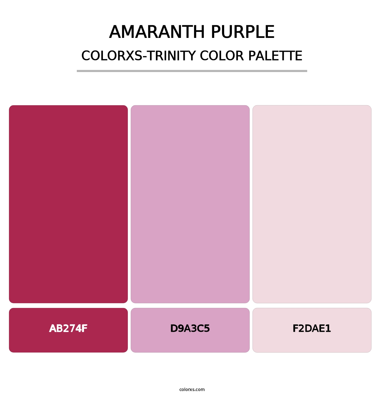 Amaranth Purple - Colorxs Trinity Palette