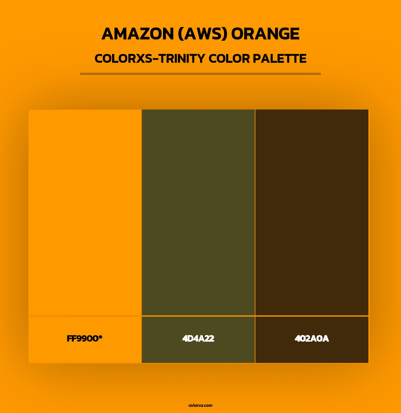 Amazon (AWS) Orange - Colorxs Trinity Palette