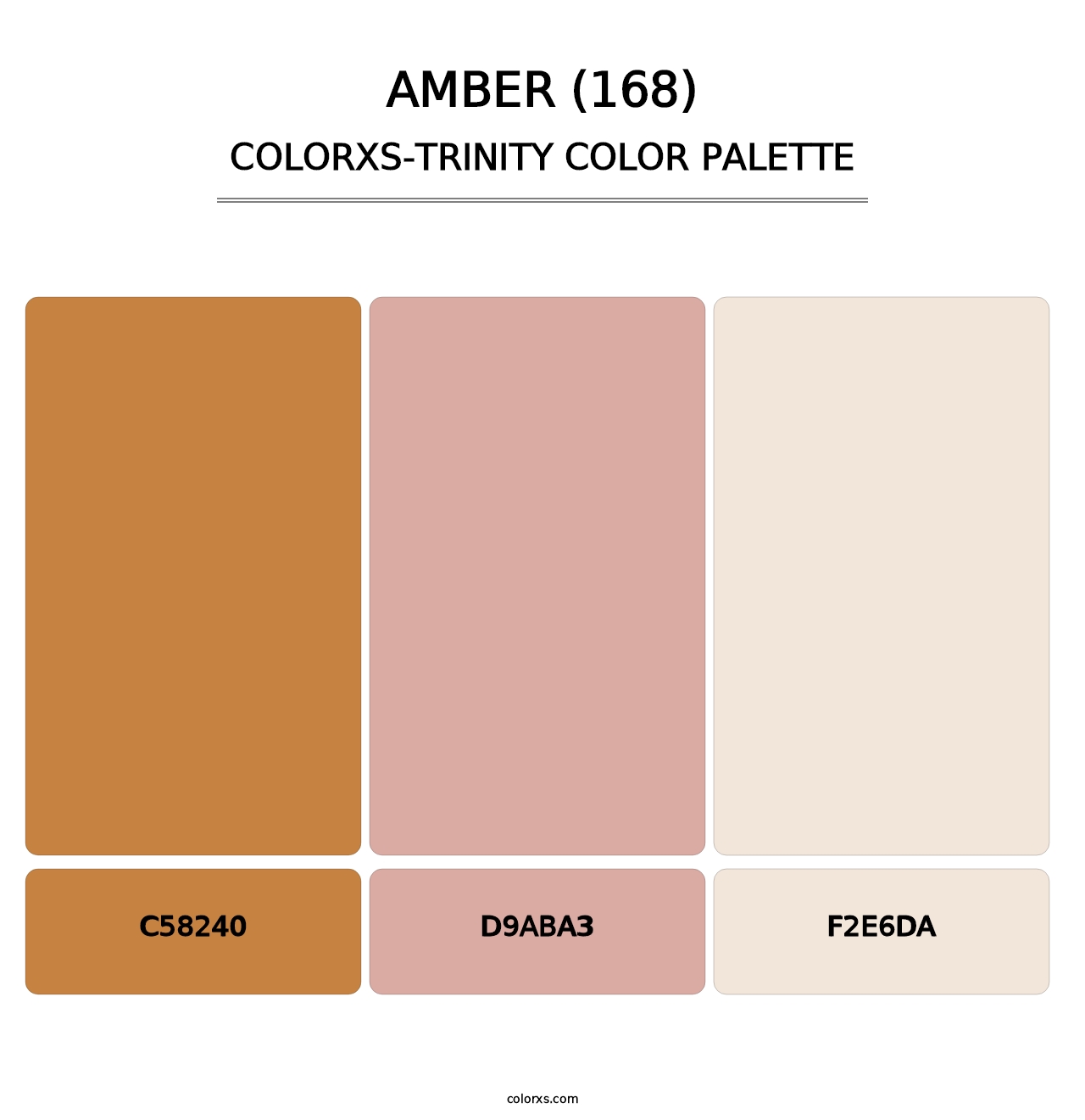 Amber (168) - Colorxs Trinity Palette