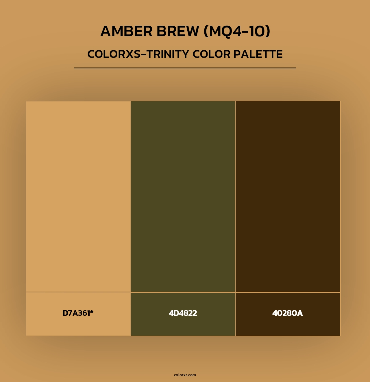 Amber Brew (MQ4-10) - Colorxs Trinity Palette