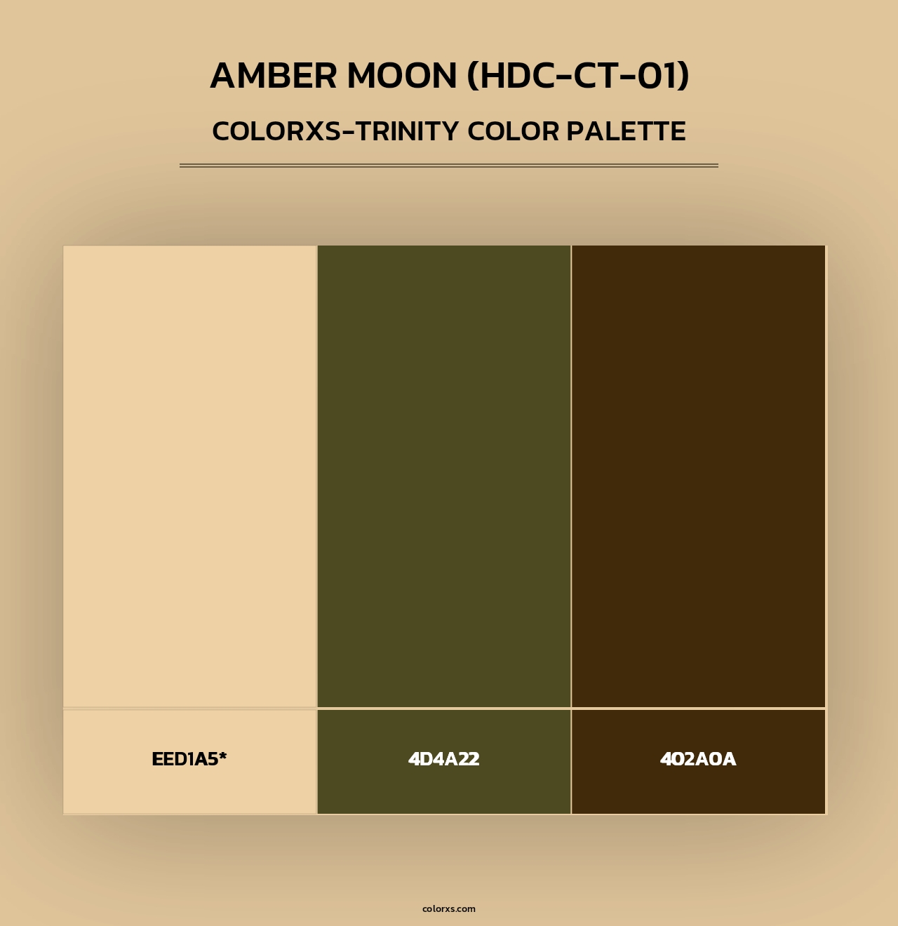 Amber Moon (HDC-CT-01) - Colorxs Trinity Palette