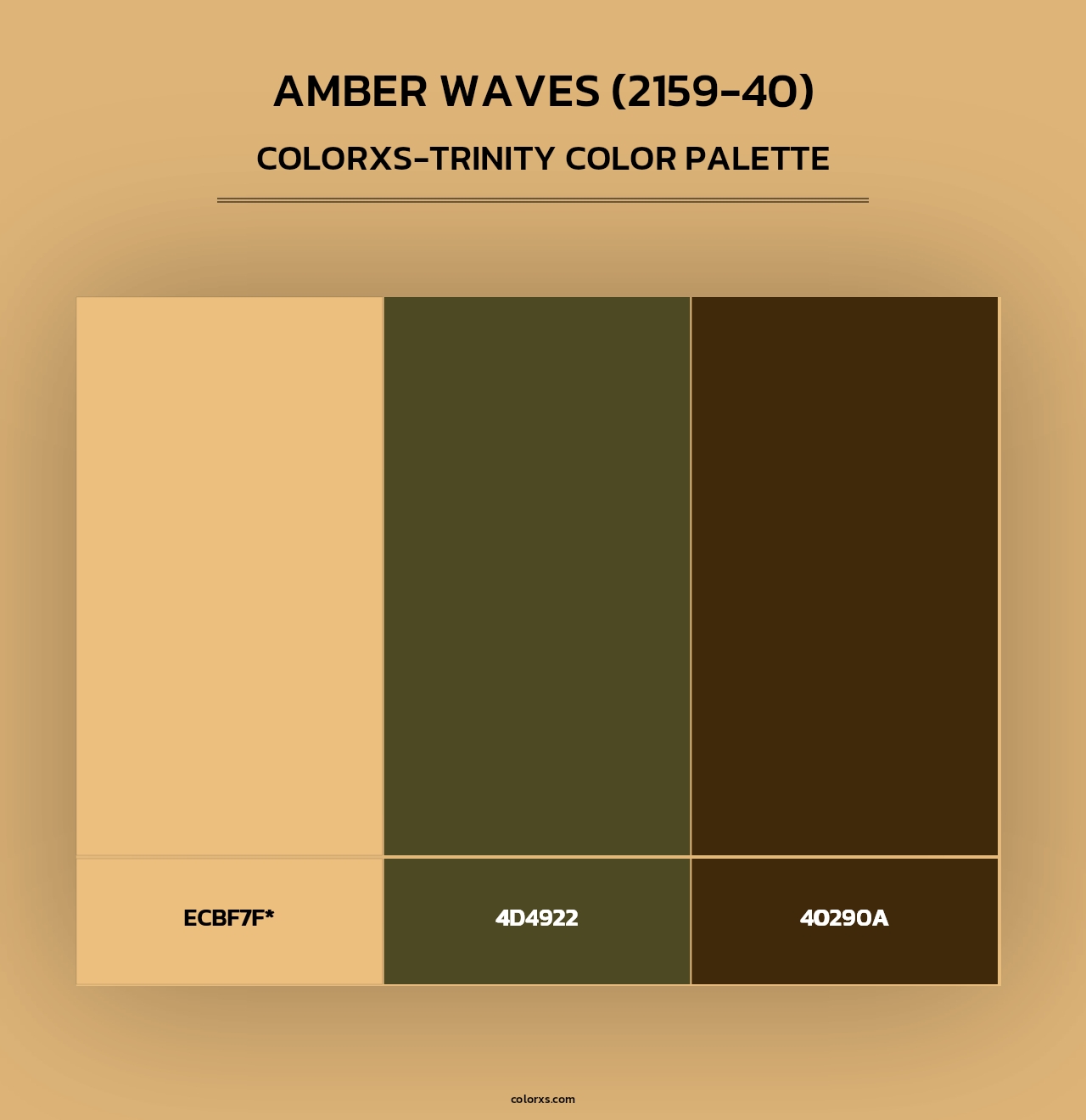 Amber Waves (2159-40) - Colorxs Trinity Palette