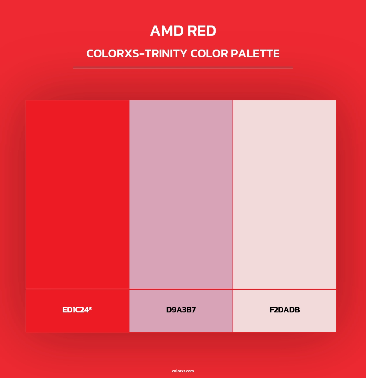 AMD Red - Colorxs Trinity Palette