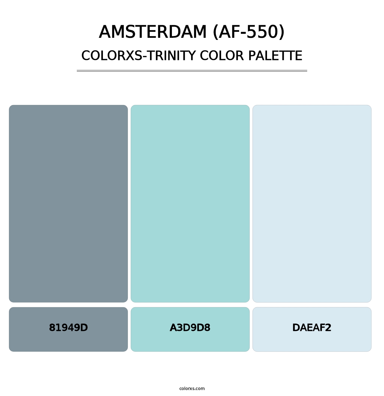 Amsterdam (AF-550) - Colorxs Trinity Palette