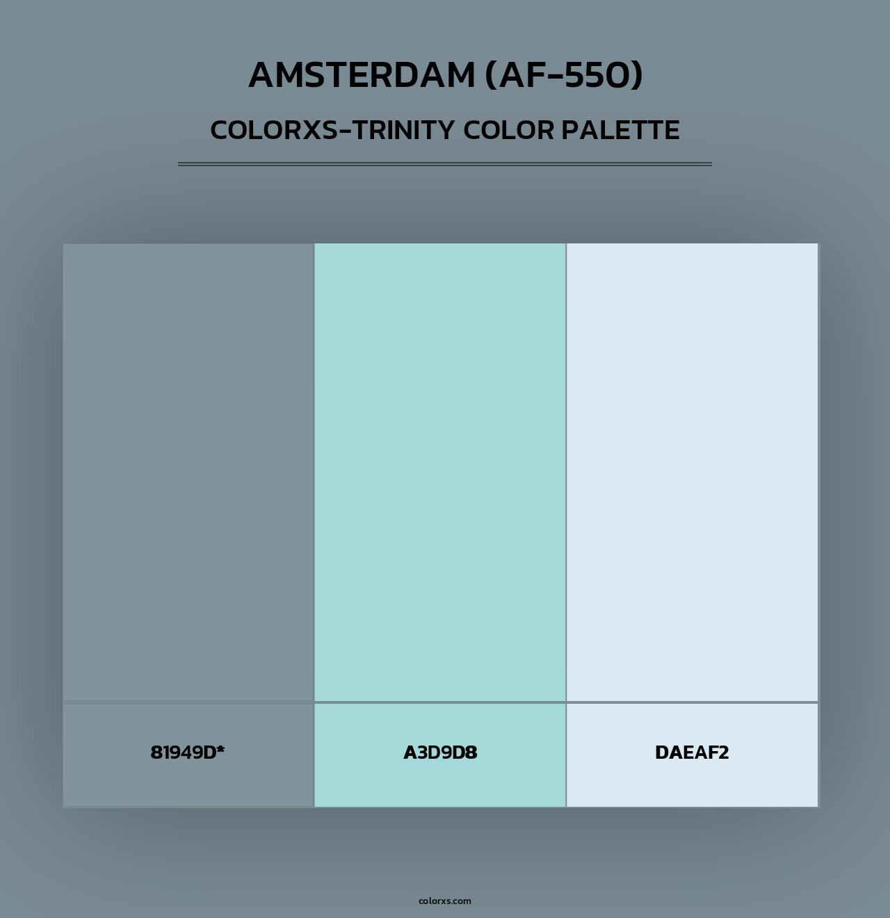 Amsterdam (AF-550) - Colorxs Trinity Palette