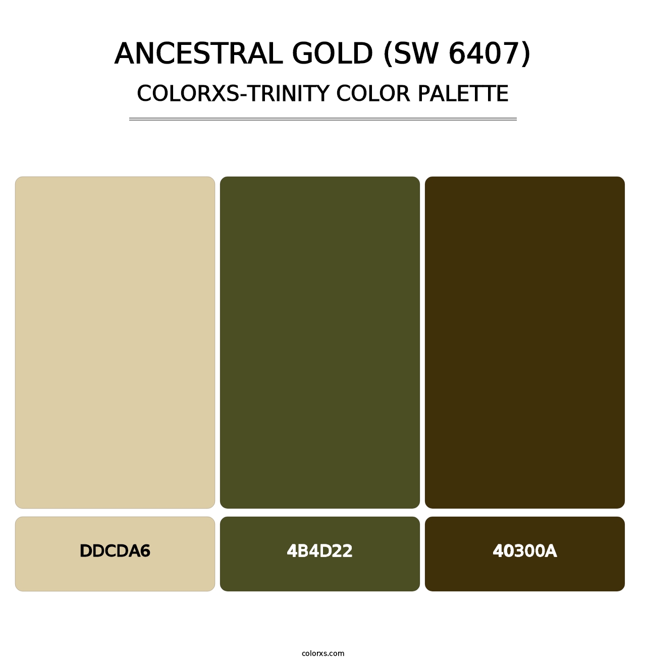 Ancestral Gold (SW 6407) - Colorxs Trinity Palette