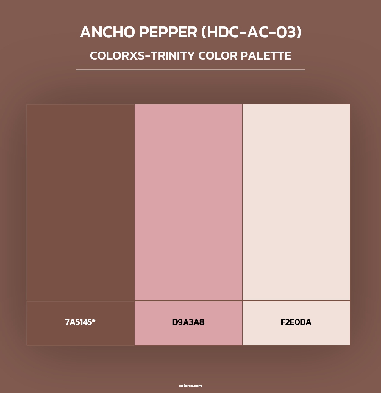Ancho Pepper (HDC-AC-03) - Colorxs Trinity Palette