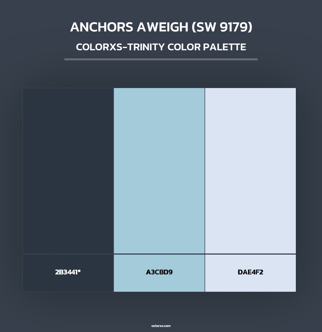 Anchors Aweigh (SW 9179) - Colorxs Trinity Palette