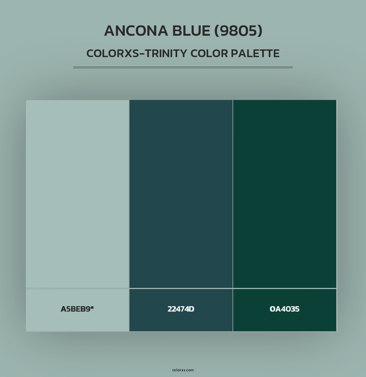 Ancona Blue (9805) - Colorxs Trinity Palette