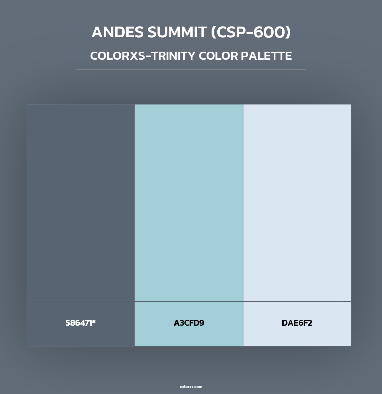 Andes Summit (CSP-600) - Colorxs Trinity Palette
