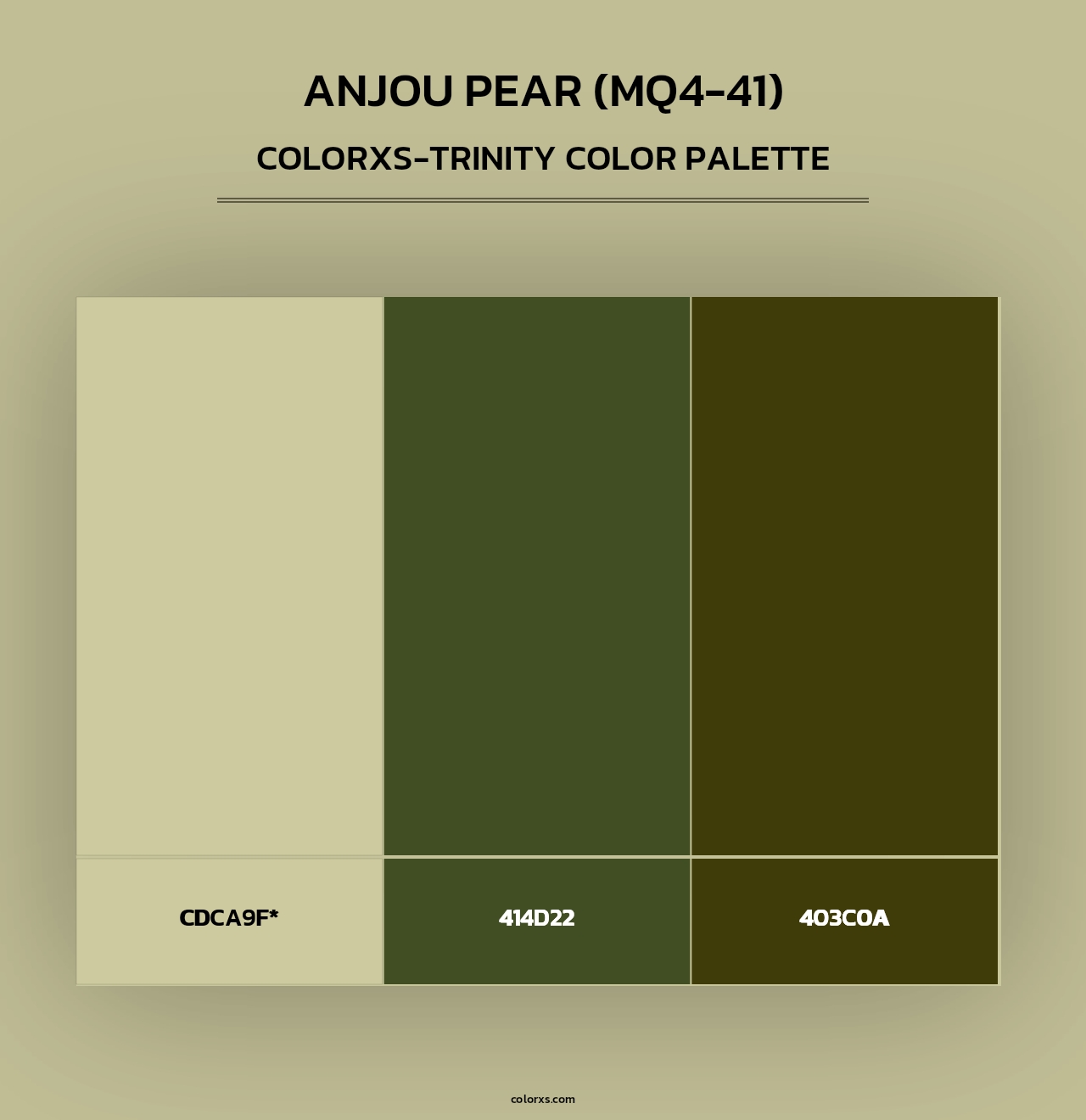 Anjou Pear (MQ4-41) - Colorxs Trinity Palette