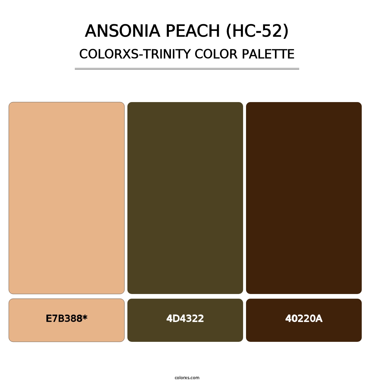 Ansonia Peach (HC-52) - Colorxs Trinity Palette