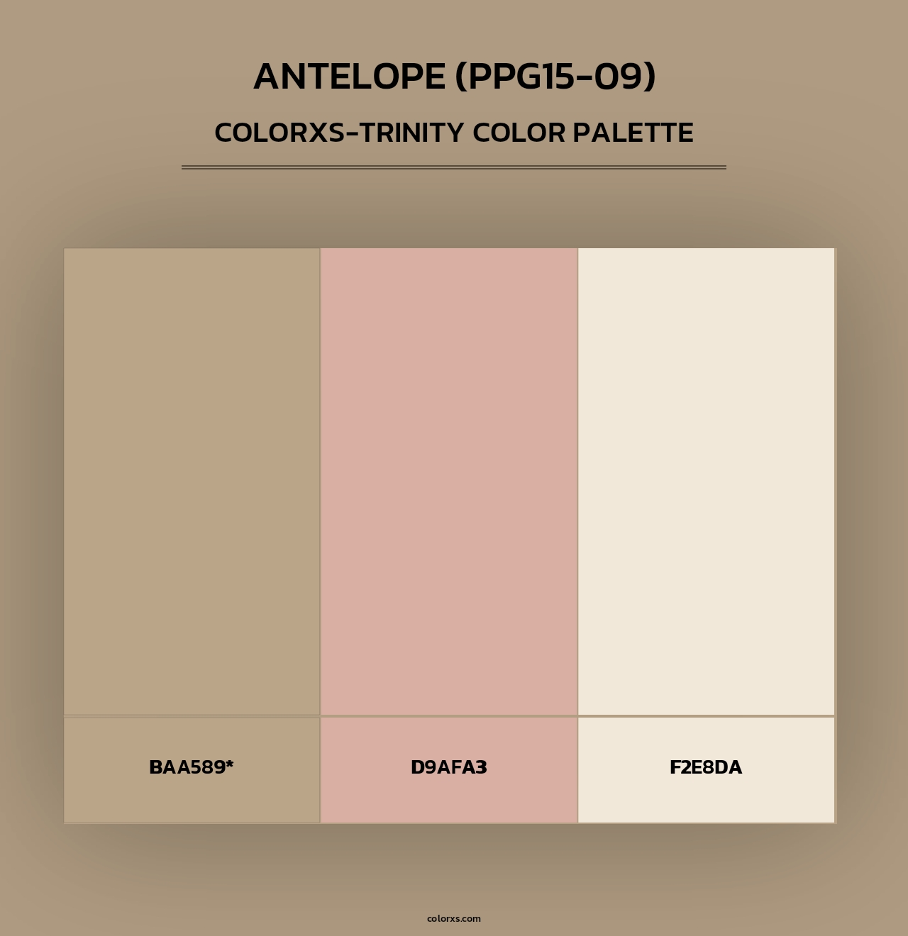 Antelope (PPG15-09) - Colorxs Trinity Palette