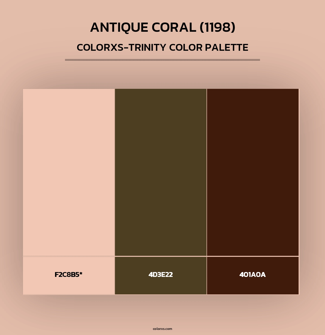 Antique Coral (1198) - Colorxs Trinity Palette