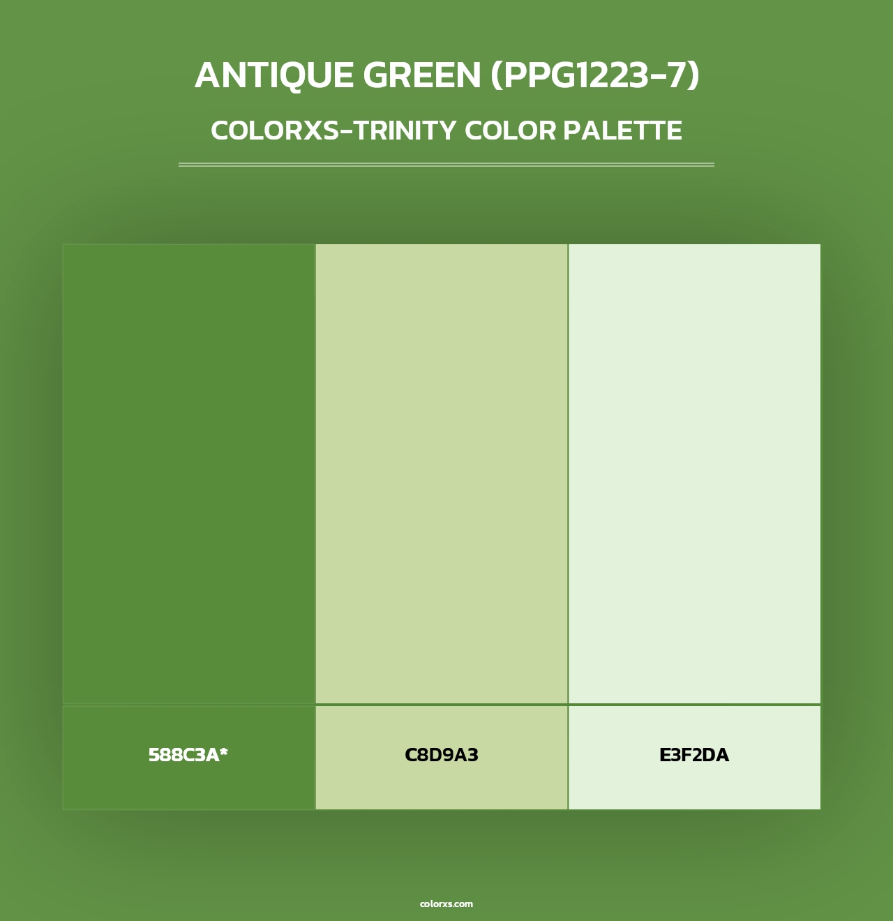 Antique Green (PPG1223-7) - Colorxs Trinity Palette