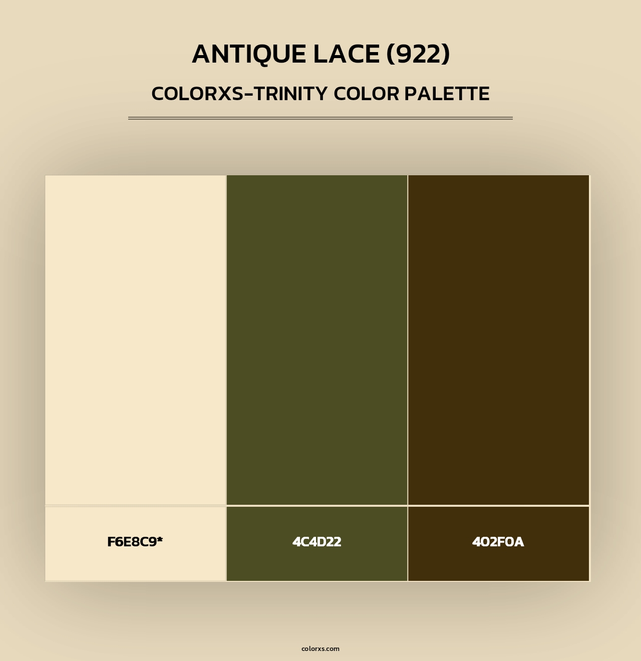 Antique Lace (922) - Colorxs Trinity Palette