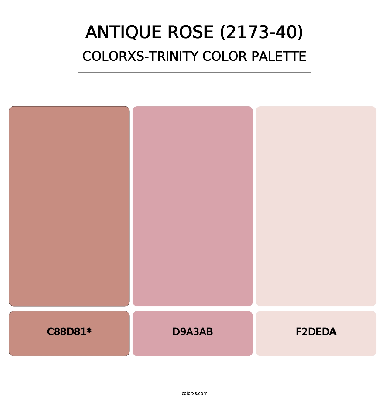 Antique Rose (2173-40) - Colorxs Trinity Palette