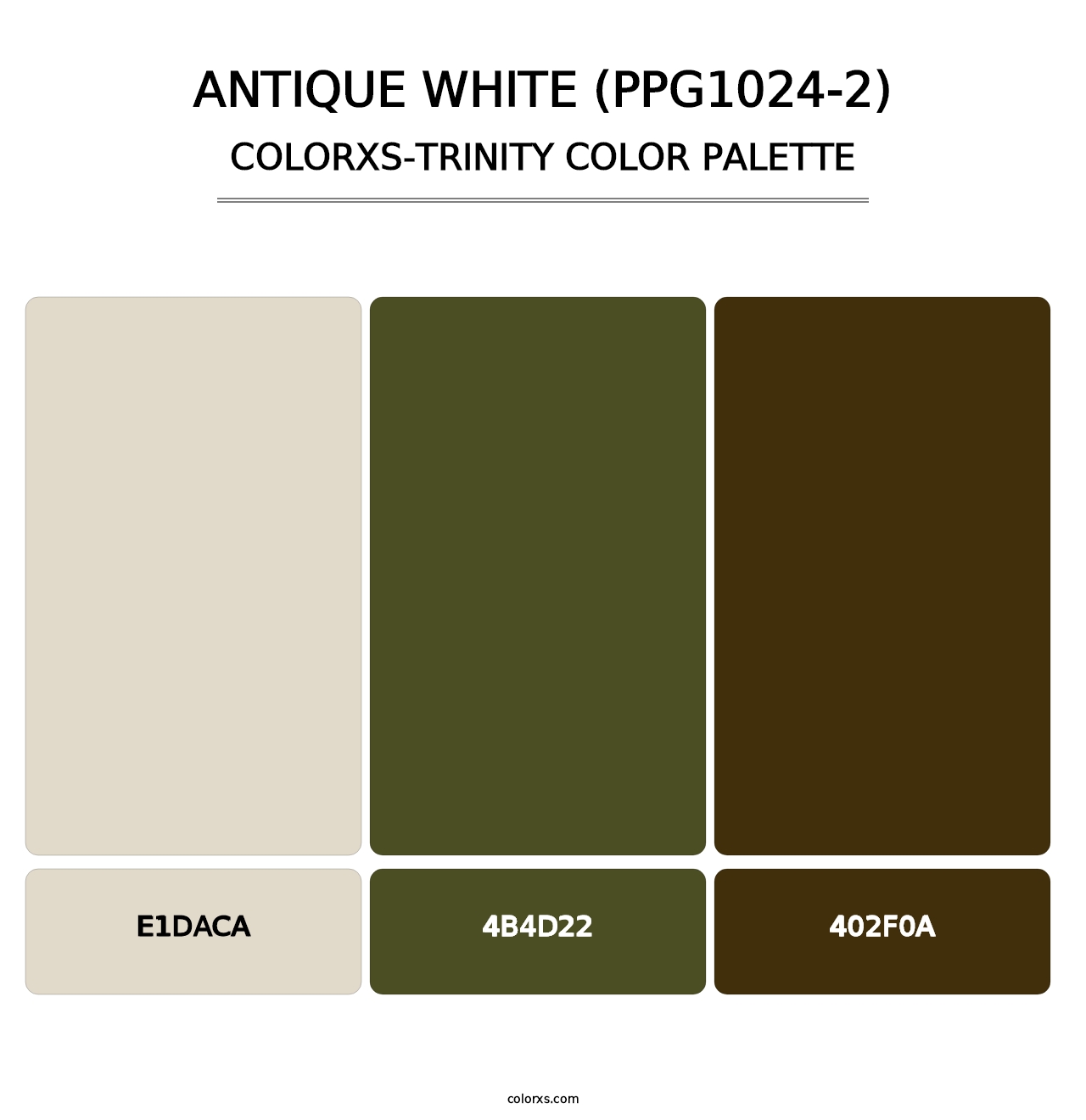Antique White (PPG1024-2) - Colorxs Trinity Palette