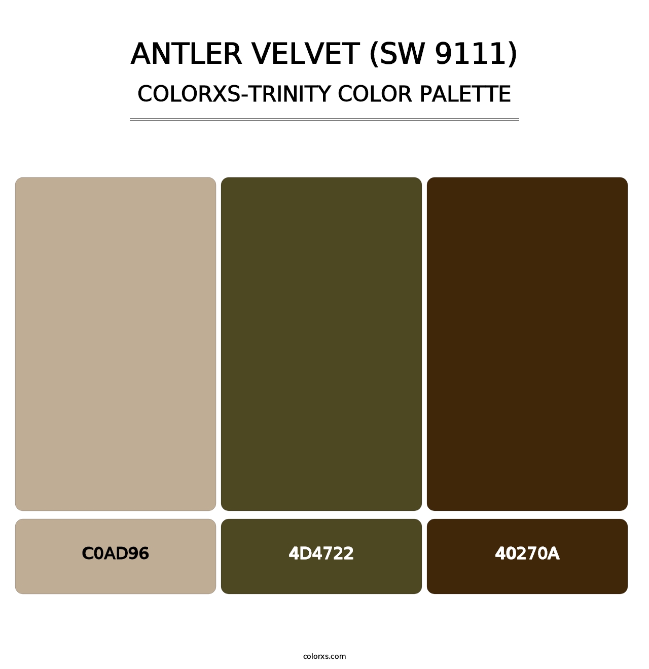 Antler Velvet (SW 9111) - Colorxs Trinity Palette