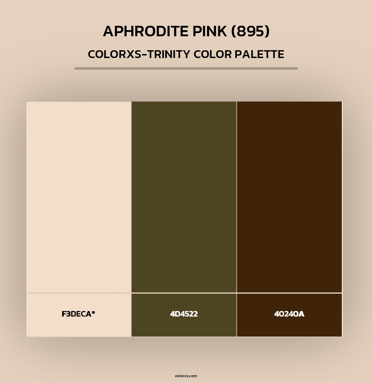 Aphrodite Pink (895) - Colorxs Trinity Palette