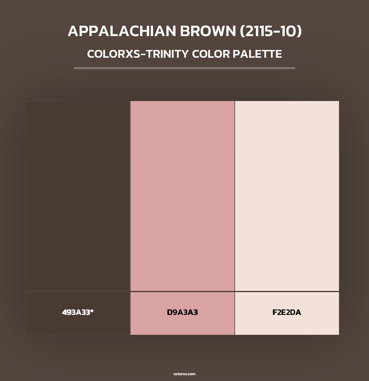Appalachian Brown (2115-10) - Colorxs Trinity Palette