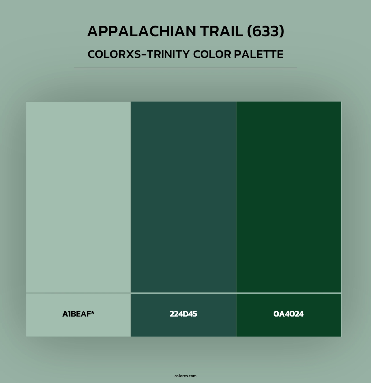 Appalachian Trail (633) - Colorxs Trinity Palette
