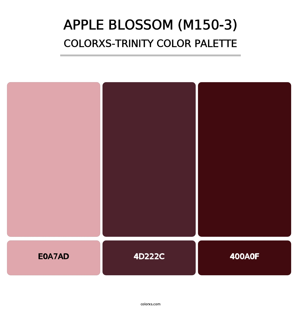 Apple Blossom (M150-3) - Colorxs Trinity Palette