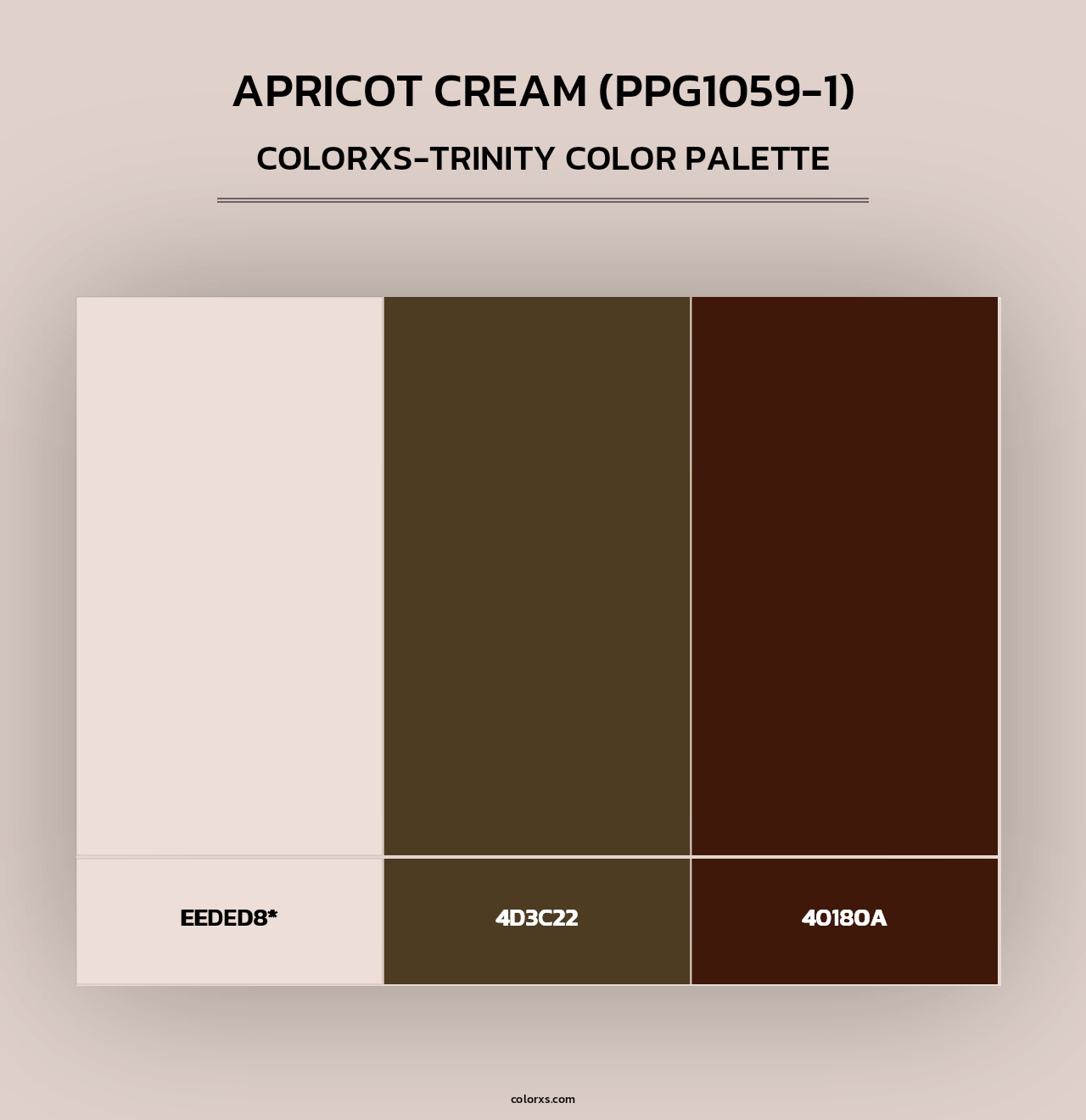 Apricot Cream (PPG1059-1) - Colorxs Trinity Palette