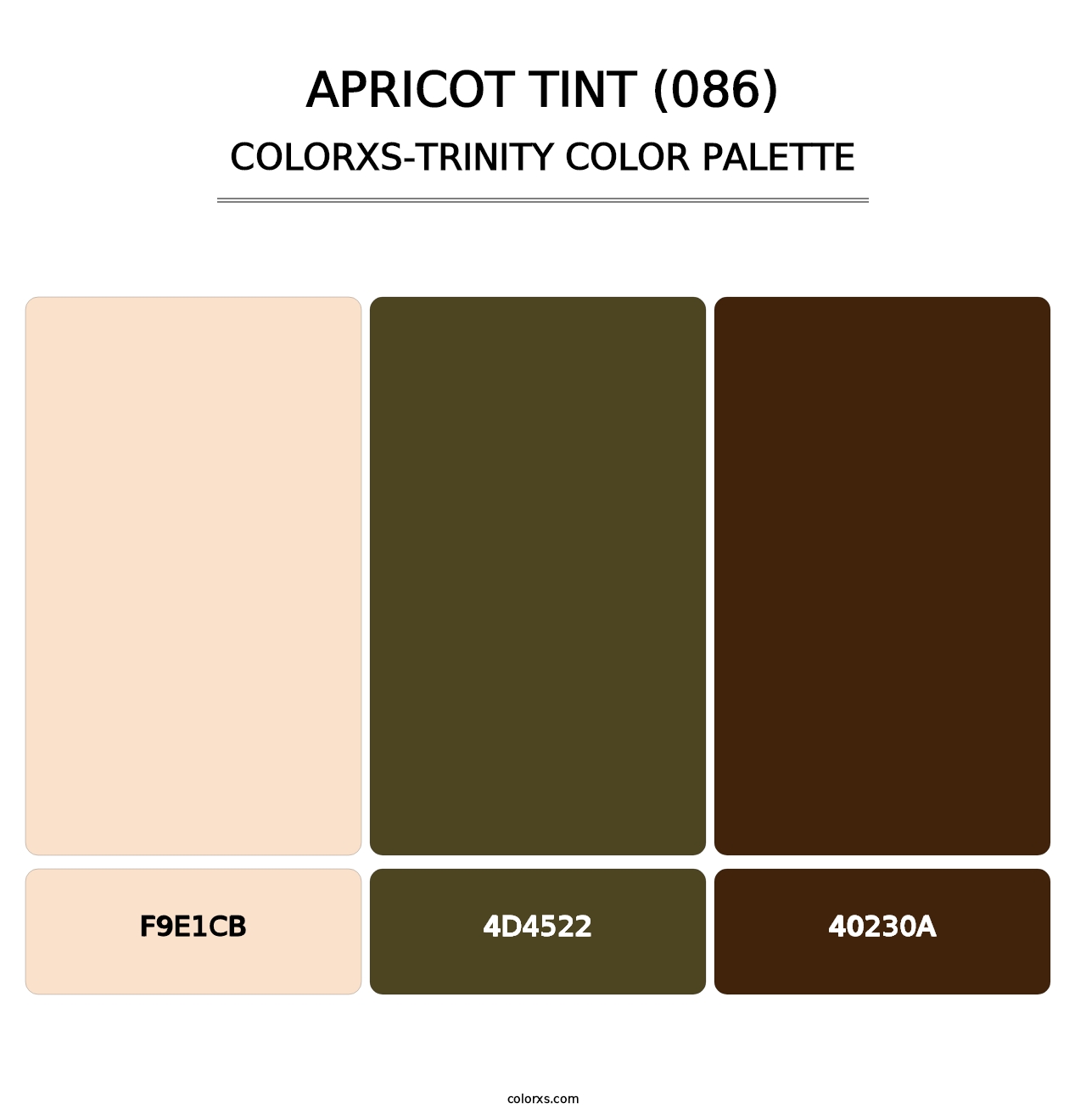 Apricot Tint (086) - Colorxs Trinity Palette