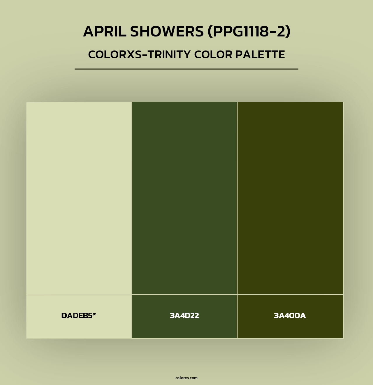 April Showers (PPG1118-2) - Colorxs Trinity Palette