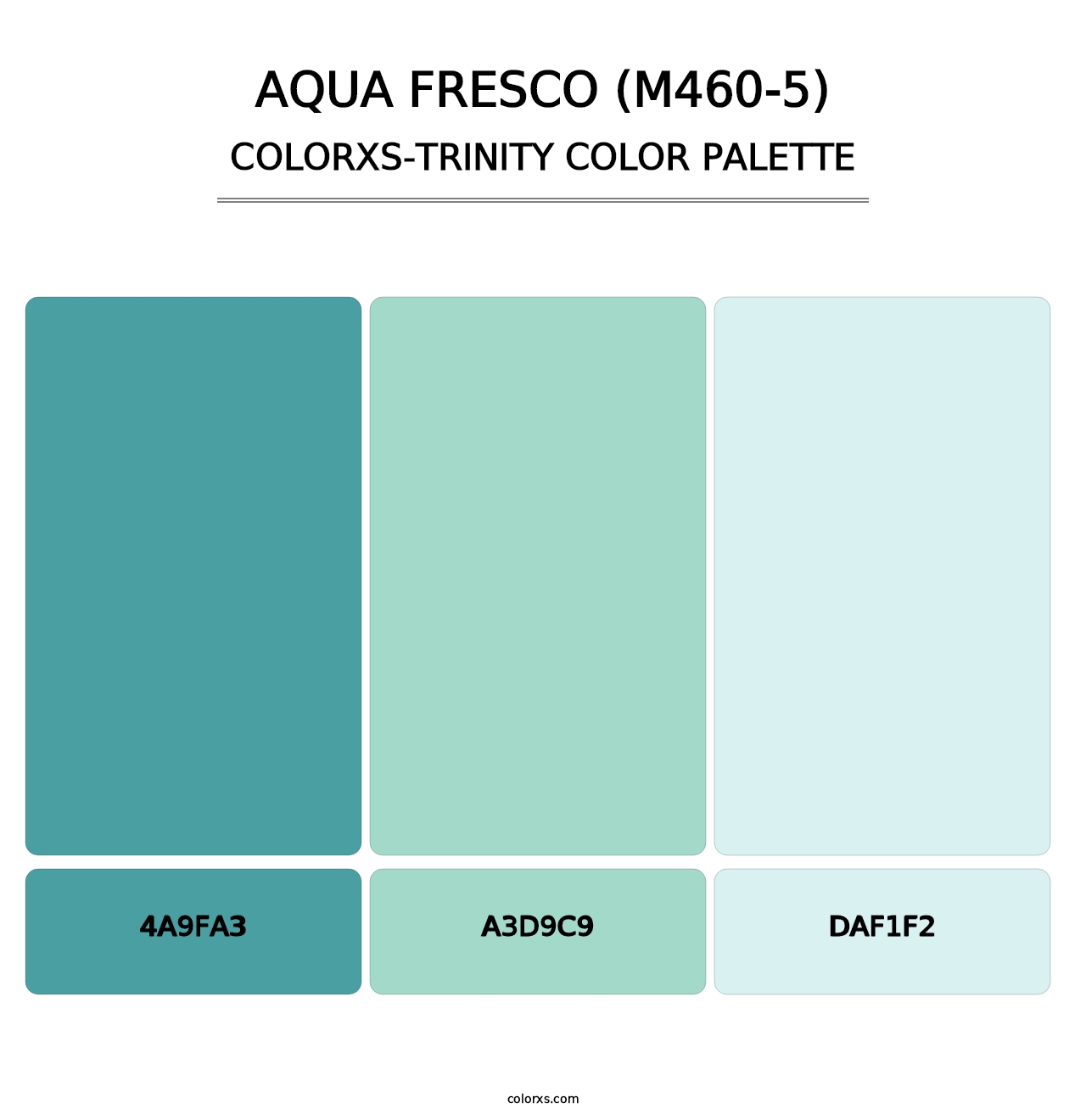 Aqua Fresco (M460-5) - Colorxs Trinity Palette