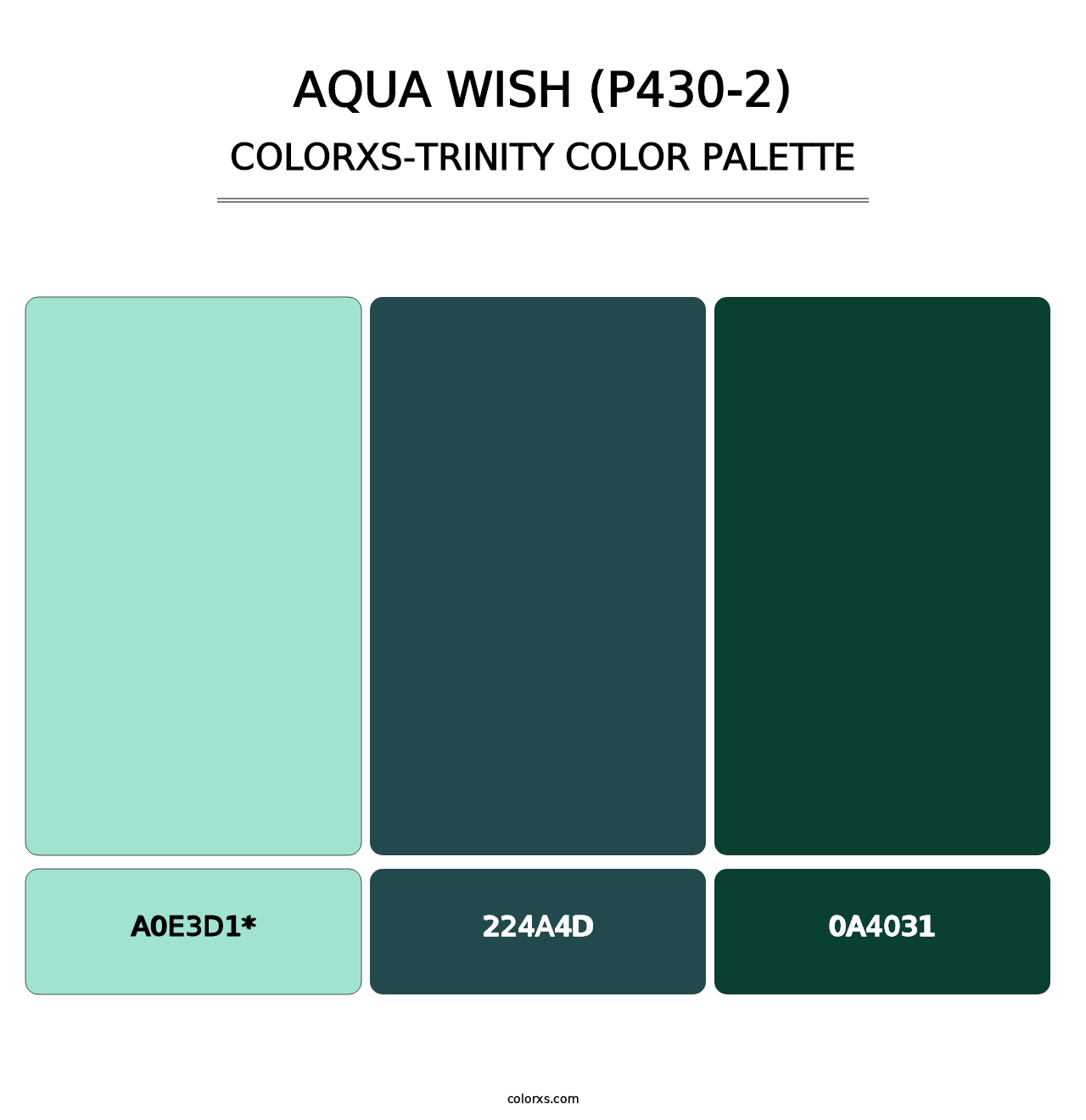 Aqua Wish (P430-2) - Colorxs Trinity Palette