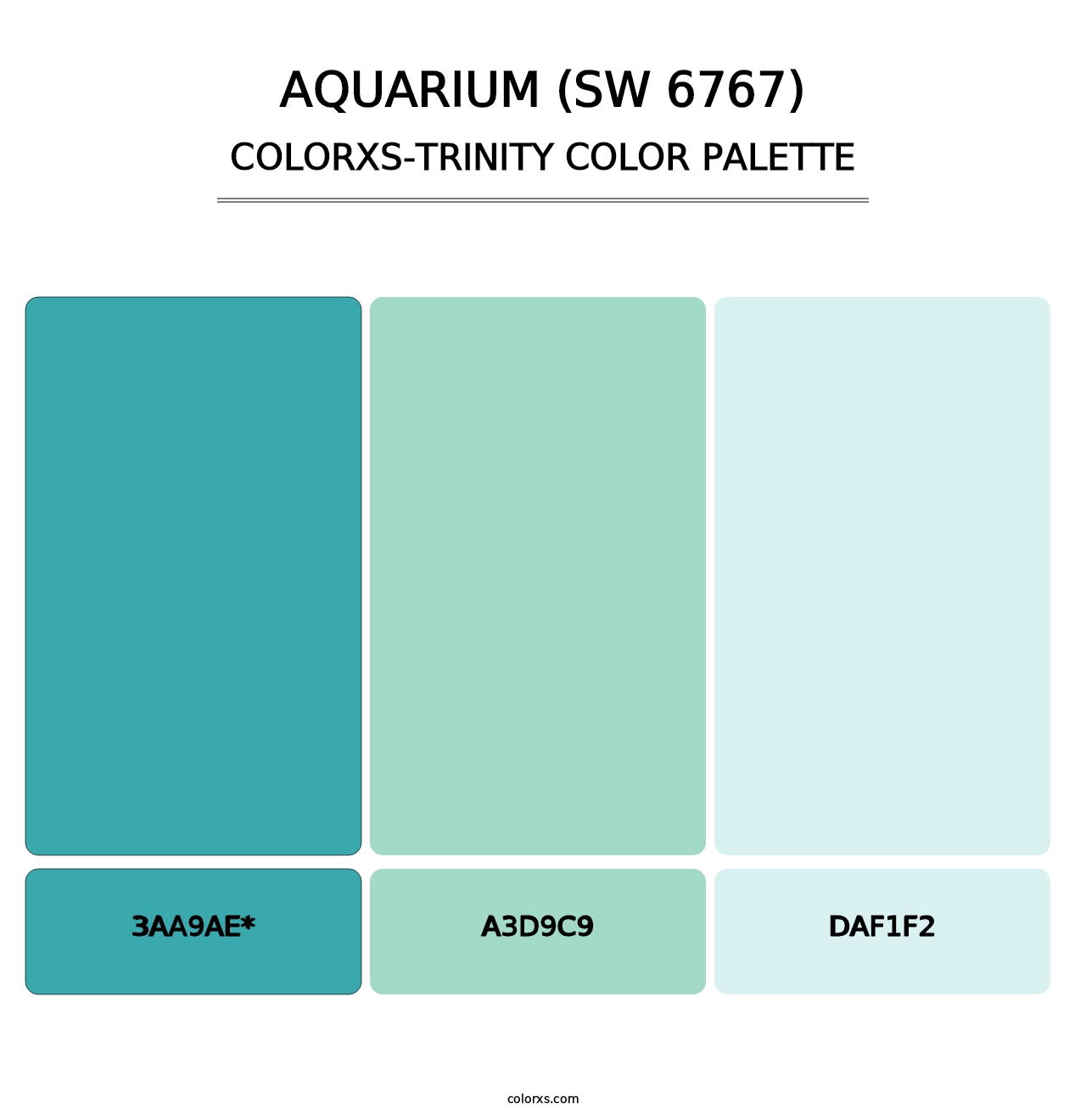 Aquarium (SW 6767) - Colorxs Trinity Palette