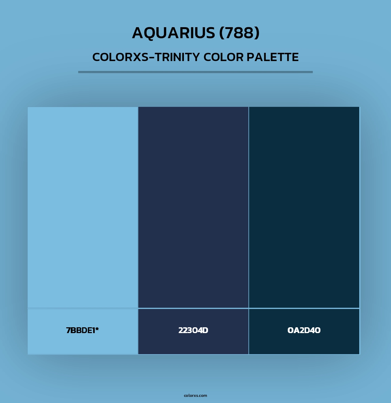 Aquarius (788) - Colorxs Trinity Palette