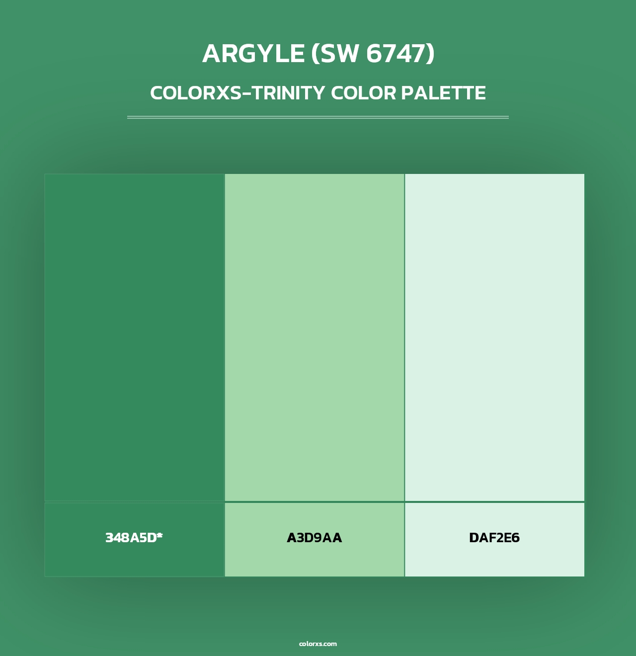 Argyle (SW 6747) - Colorxs Trinity Palette