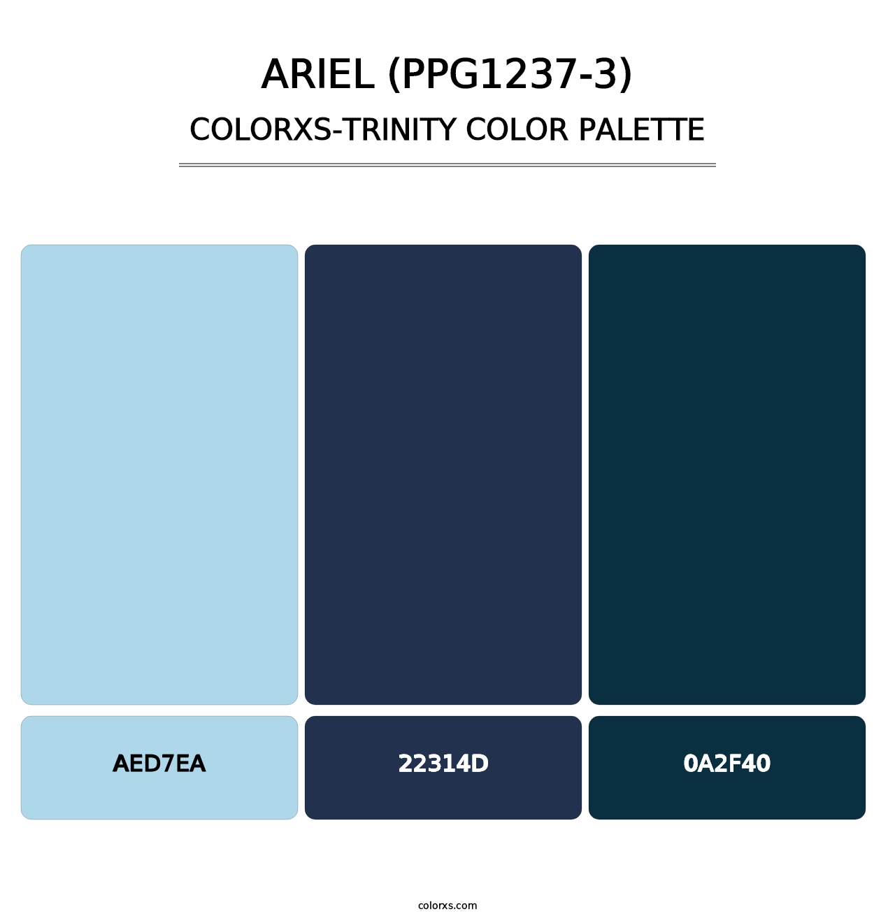 Ariel (PPG1237-3) - Colorxs Trinity Palette