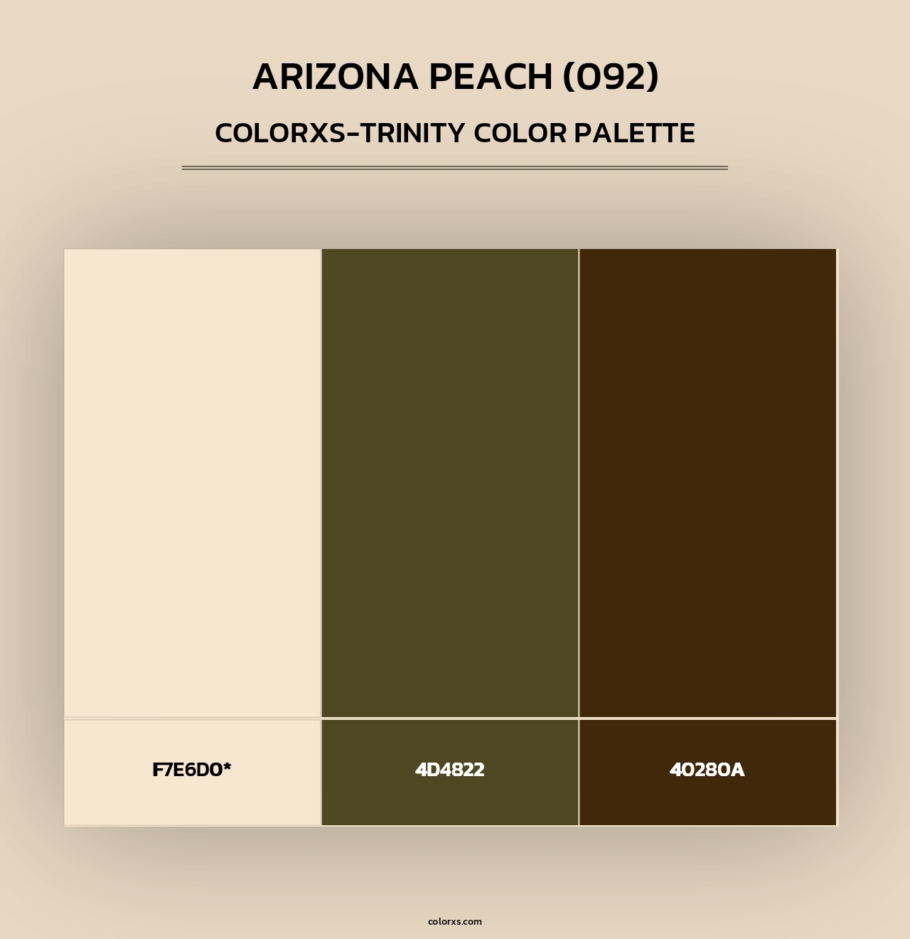 Arizona Peach (092) - Colorxs Trinity Palette