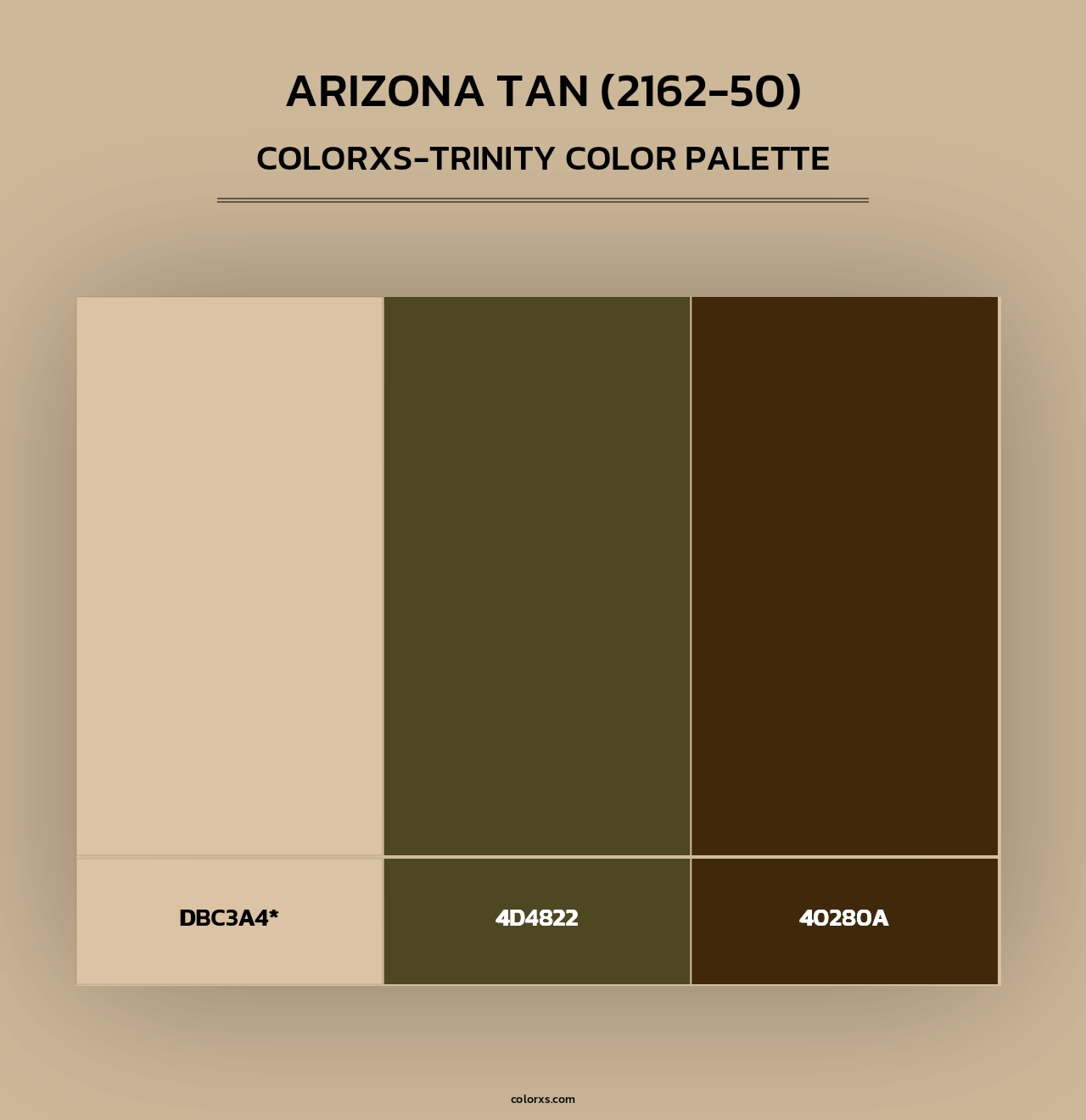 Arizona Tan (2162-50) - Colorxs Trinity Palette
