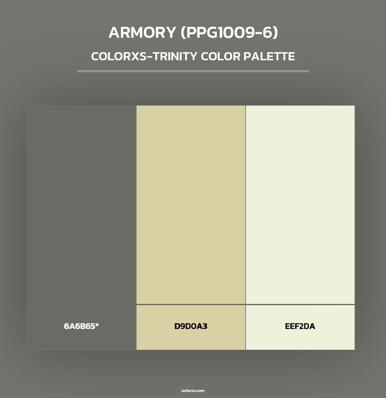 Armory (PPG1009-6) - Colorxs Trinity Palette