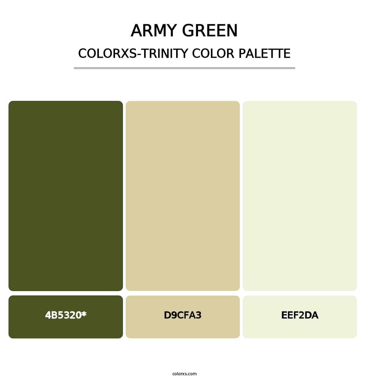 Army Green - Colorxs Trinity Palette