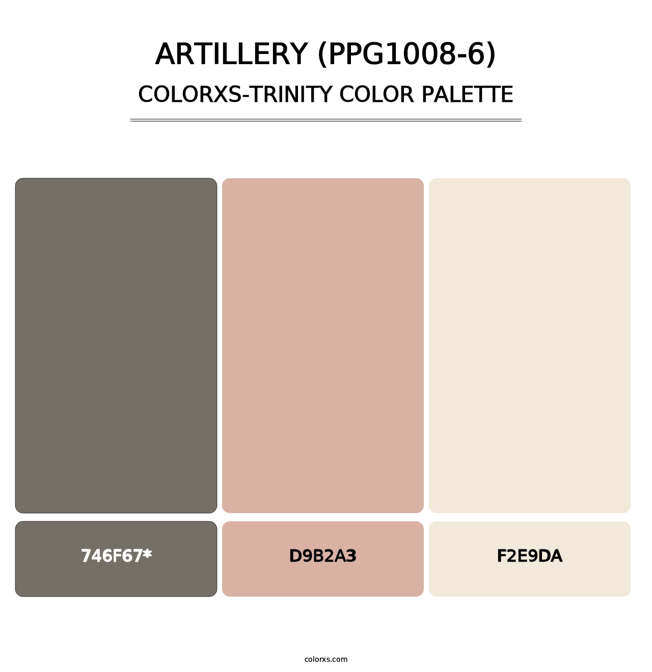 Artillery (PPG1008-6) - Colorxs Trinity Palette