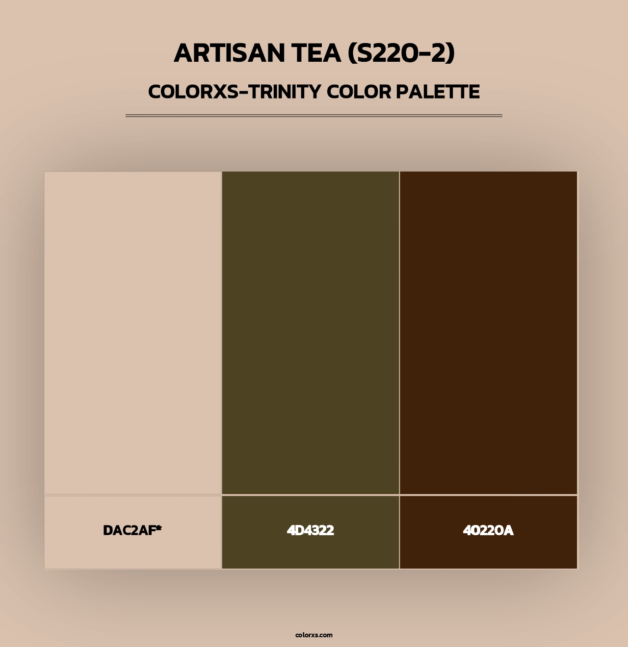 Artisan Tea (S220-2) - Colorxs Trinity Palette