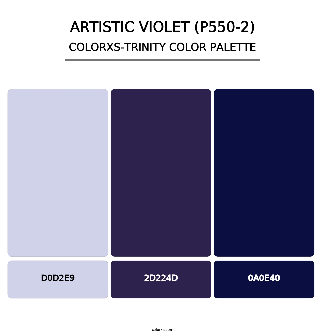 Artistic Violet (P550-2) - Colorxs Trinity Palette