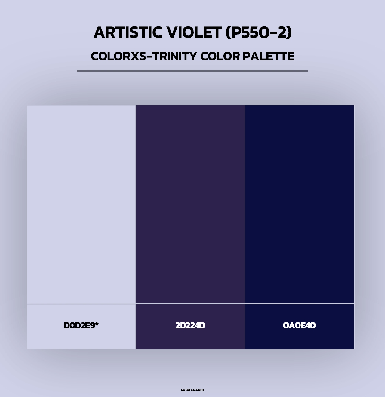Artistic Violet (P550-2) - Colorxs Trinity Palette