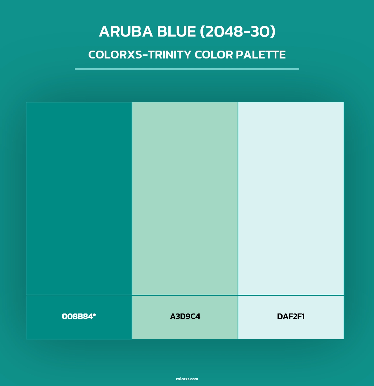 Aruba Blue (2048-30) - Colorxs Trinity Palette