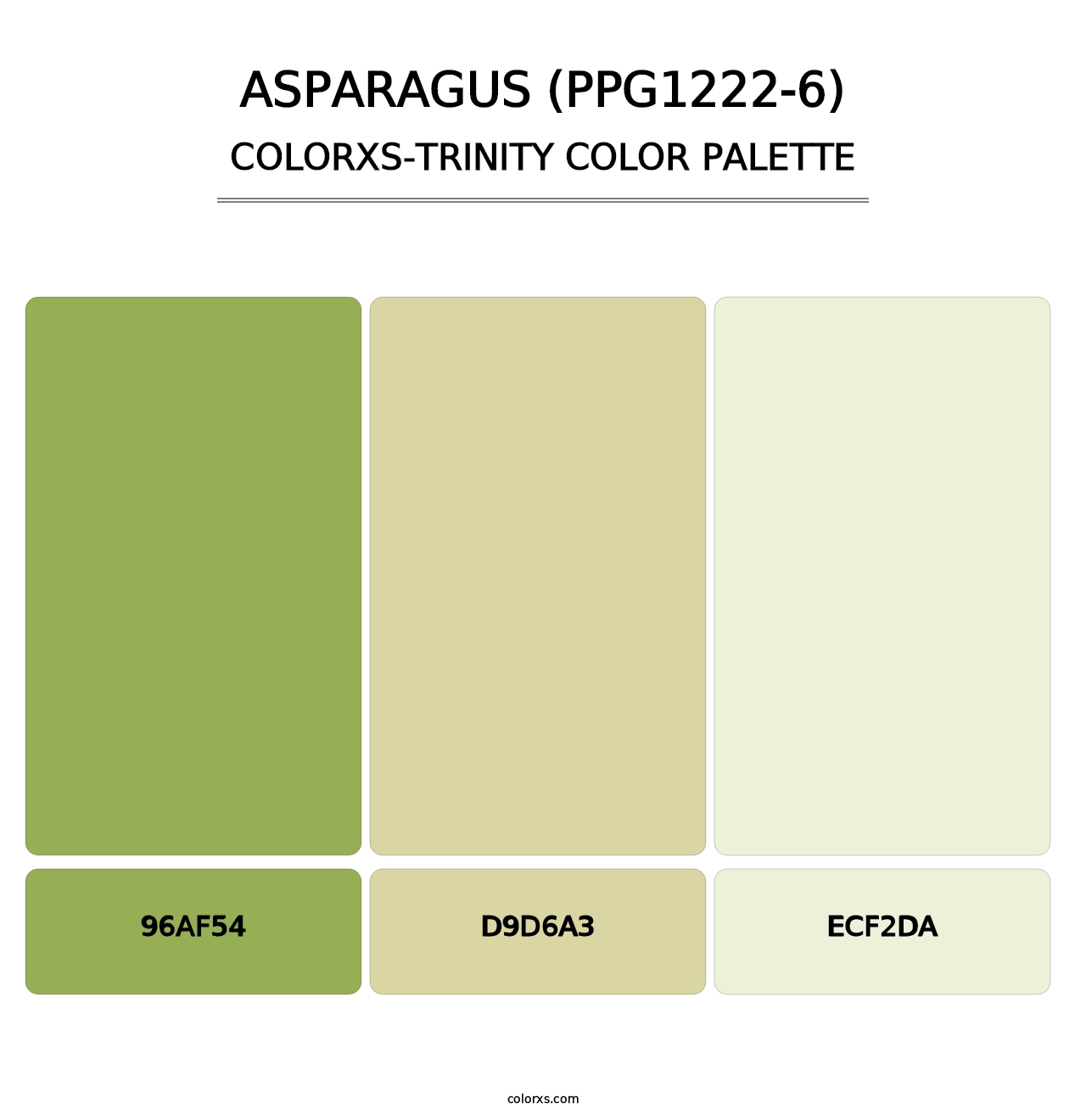 Asparagus (PPG1222-6) - Colorxs Trinity Palette