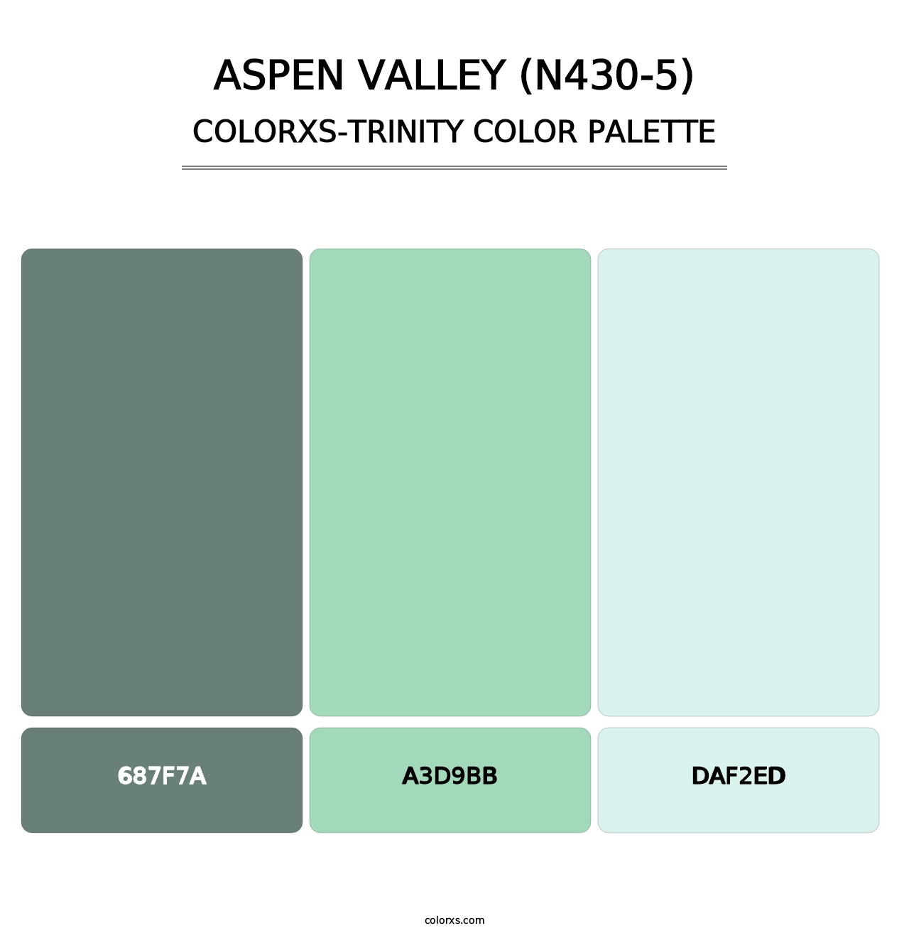 Aspen Valley (N430-5) - Colorxs Trinity Palette